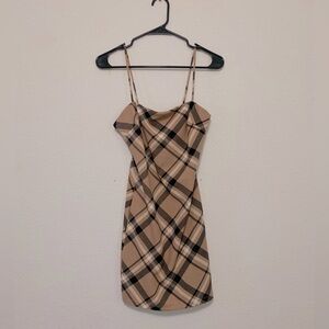 Adorable Plaid Mini Dress